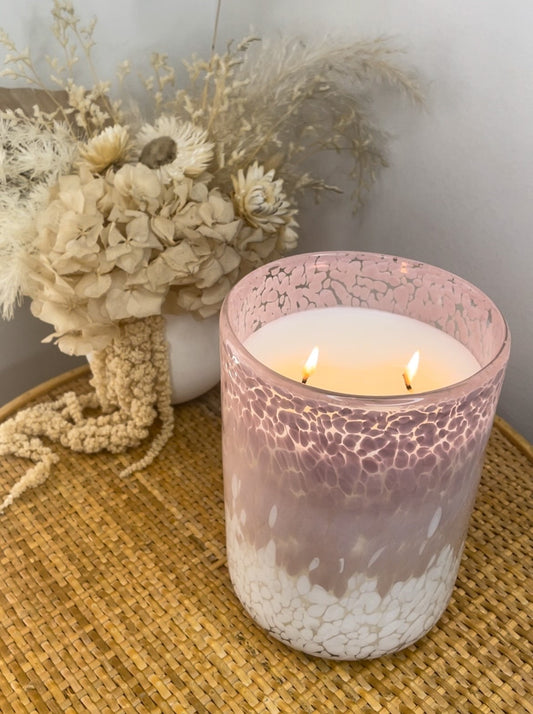 1.3KG Pink Dalmatian Candle