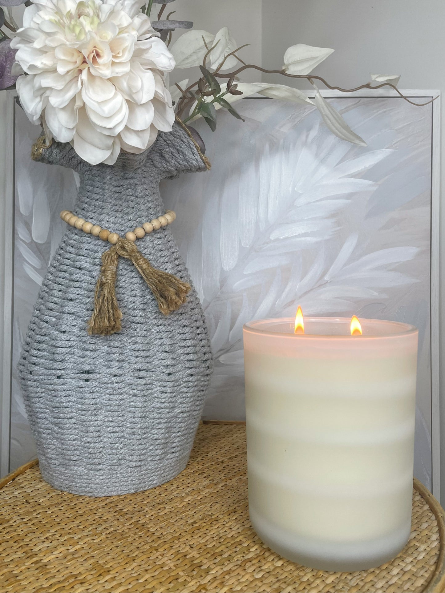 1KG White Saturn Candle