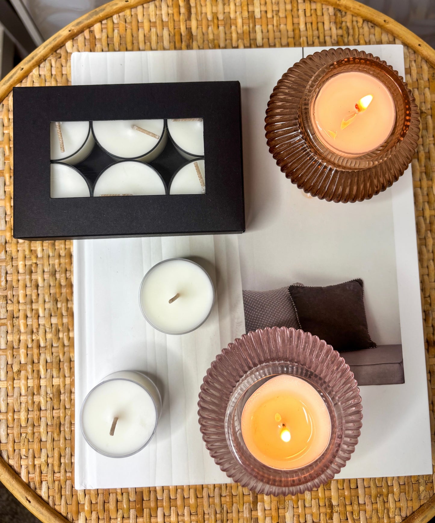 6 Pack Scented Tealight Candles