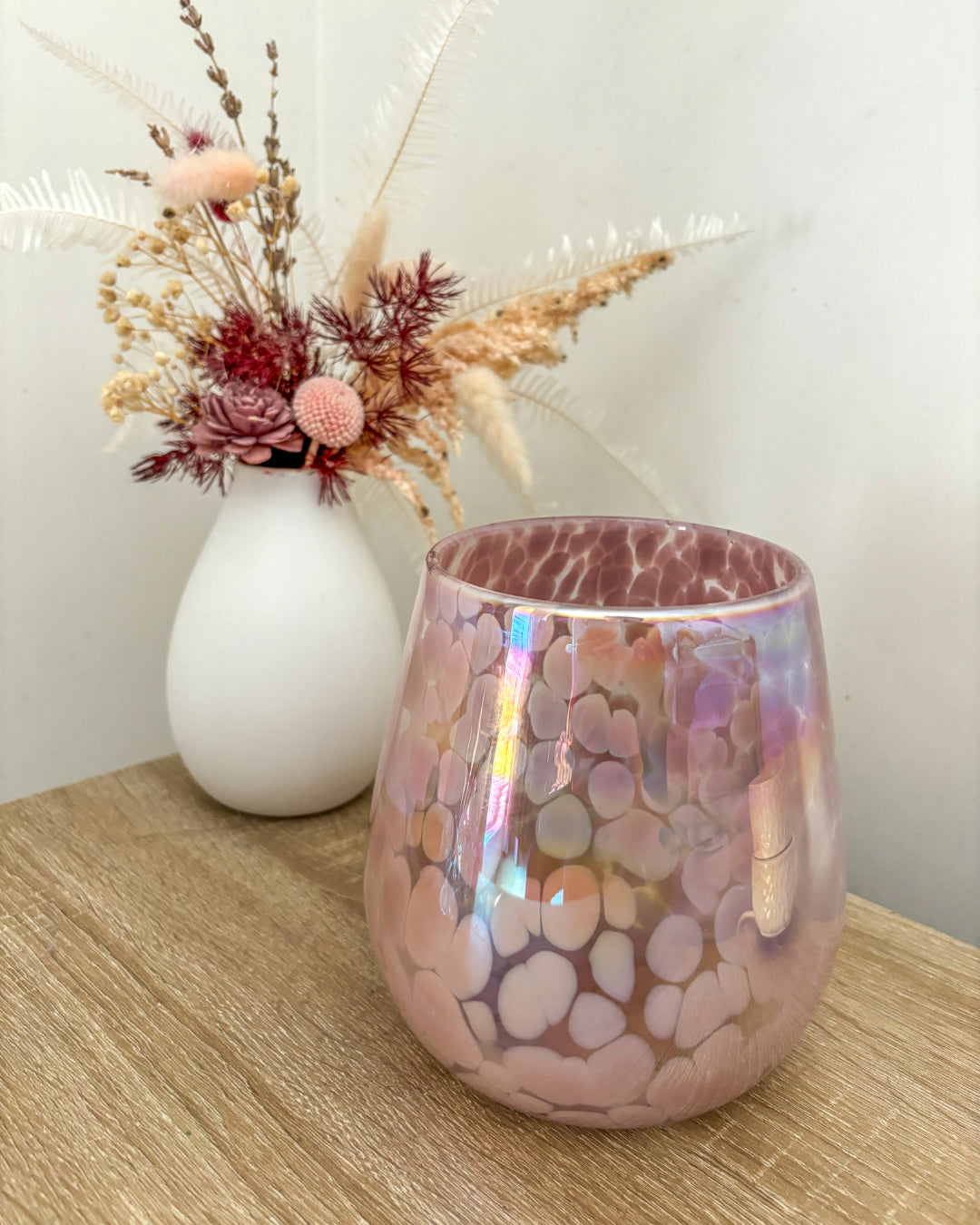 1.6KG Iridescent Pink Candle